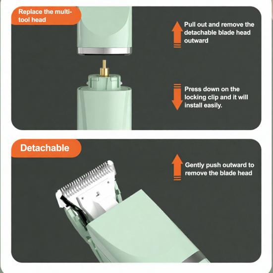 Elektrischer Tierhaartrimmer Leiser HundePfoten Trimmer Sicher Sanfter Katzenpflege Haarschneider Präzises Trimmwerkzeug für Hunde Katzen Pfoten Gesicht Ohren