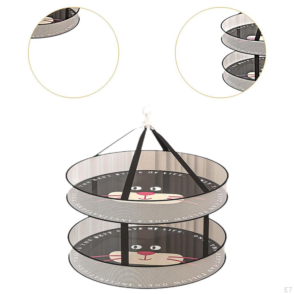 Clothes Hanging Dryer Rack Sweater Drying Folded Flat Mesh Net Dry for Laundry Indoor