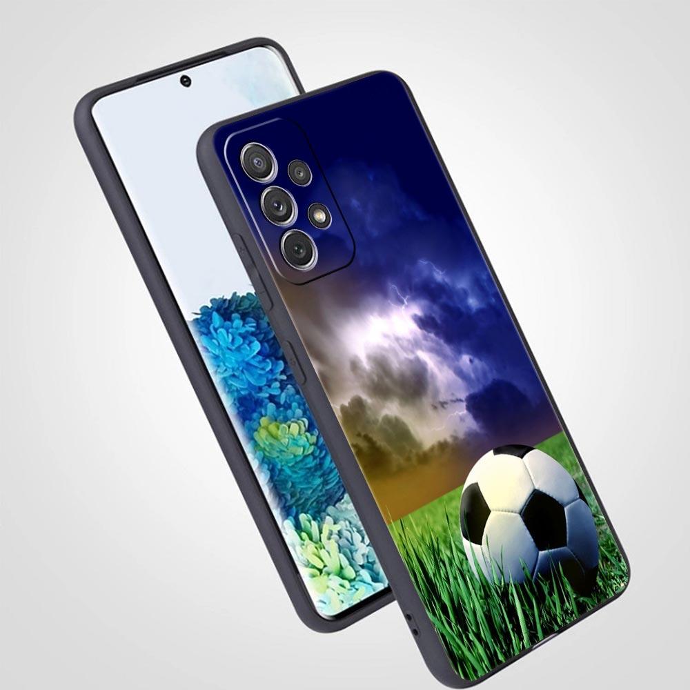 Soccer Ball Football Phone Case For Samsung Galaxy A13 A51 A71 A41 A31 A21S A11 A03S A12 A32 A52 A22 A23 A33 A53 A73 5G Cover