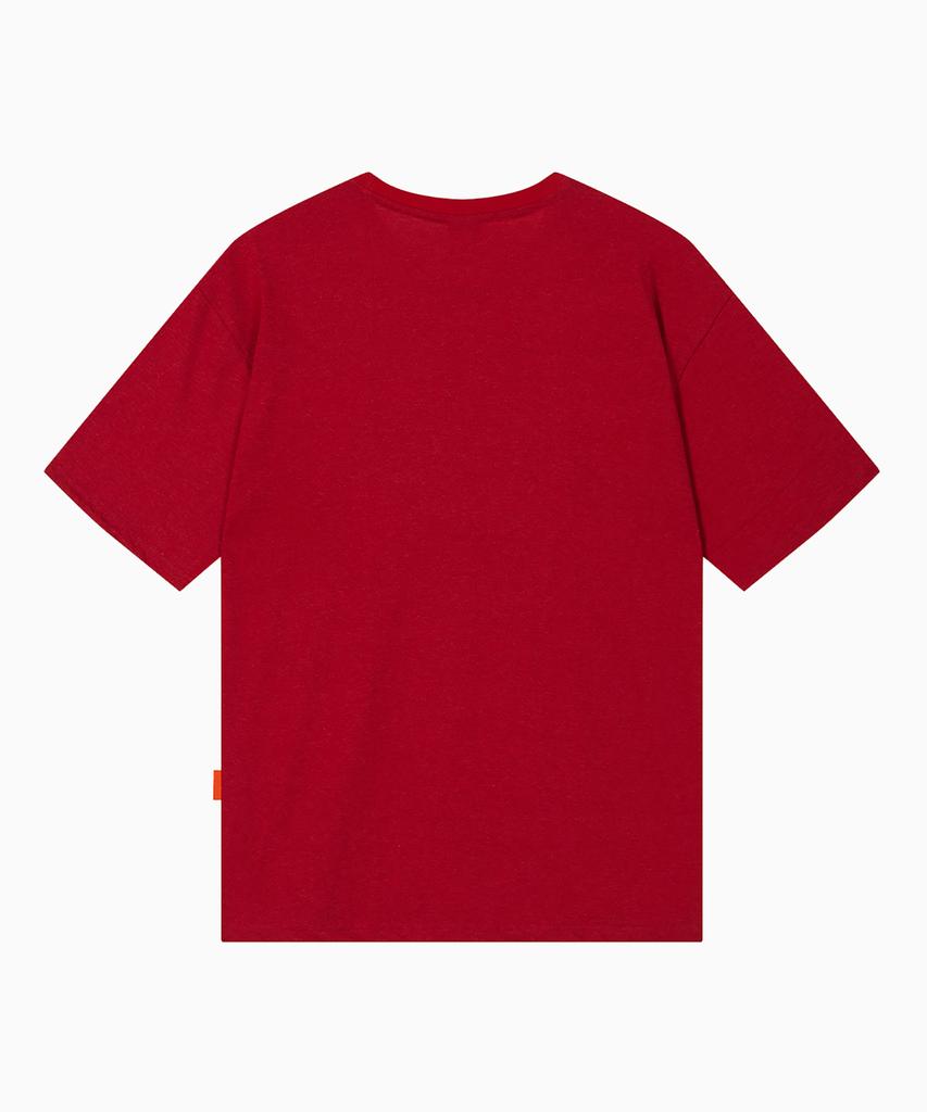 FREEMARIO Tourism Arch Logo T-Shirt [Red]