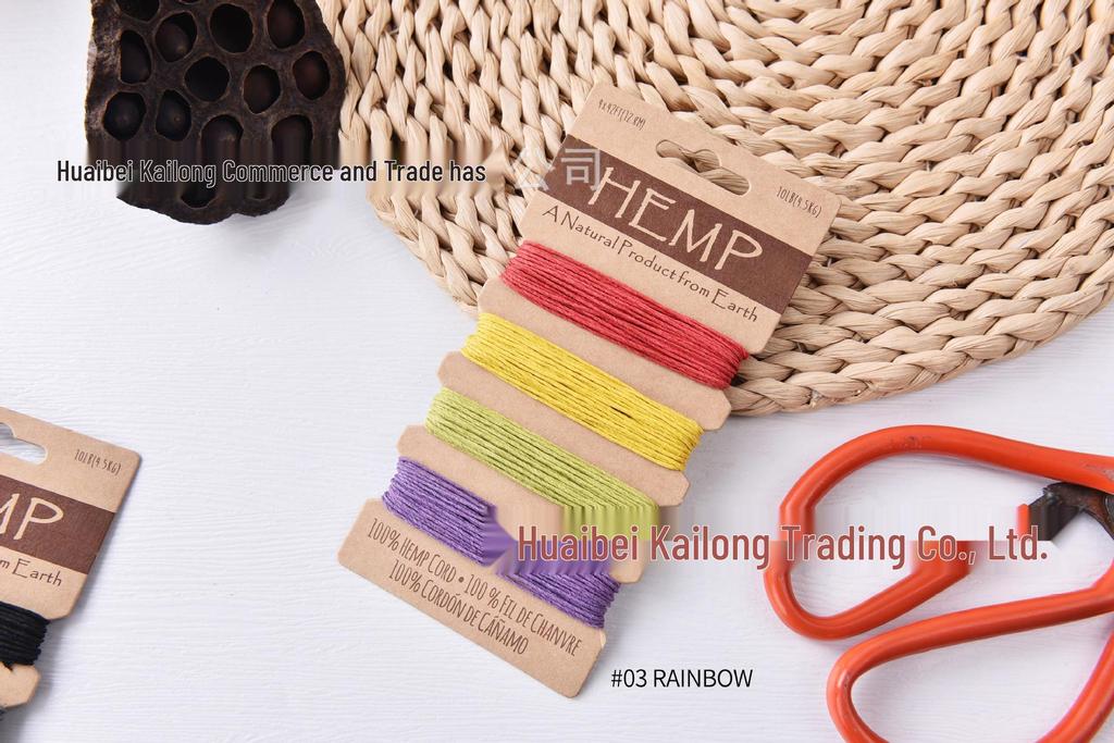 Colorful 1mm Waxed Hemp Cord for DIY, Hand-woven Crafts, 20yd Rope