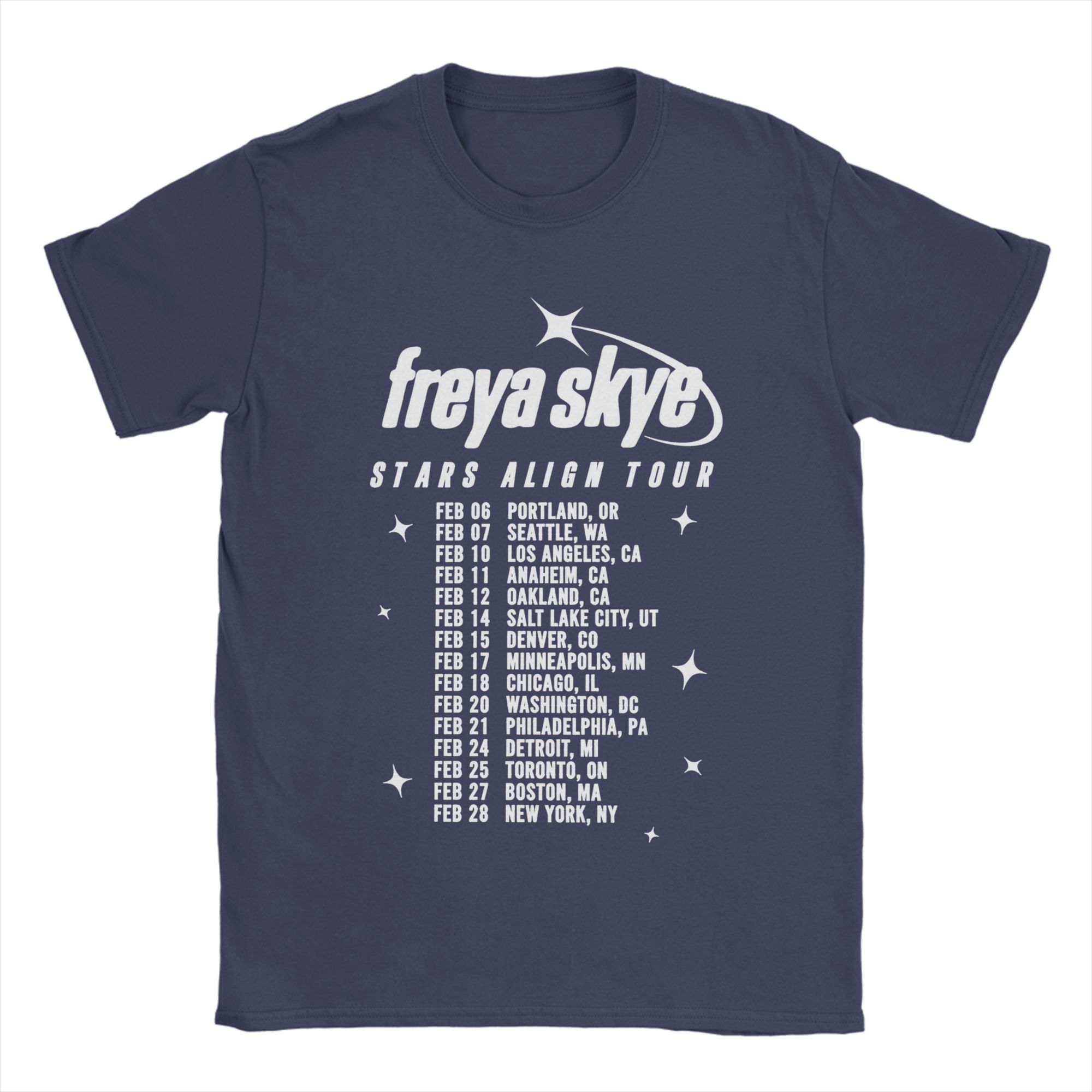 

Freya Skye Tour 2025 T Shirt Unisex Pure Cotton Unique TShirts Crewneck Silent TreatUnisext Tees Short Sleeve Clothes Graphic Printed 2XL