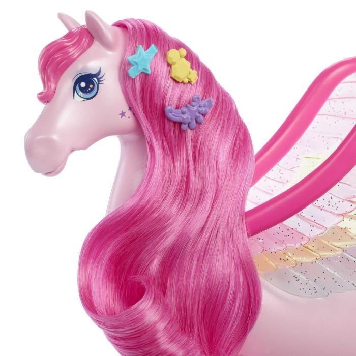Barbie®-Pégase Rose Sons et Lumières-Coffret Barbie A Touch of Magic HLC40