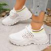 Women's New Flying Weaving Sports Shoes Casual Shoes Spring and Summer New Mesh Breathable Running Shoes