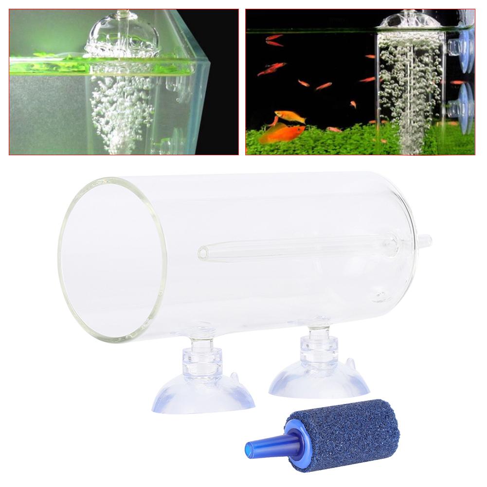 Sticlă înalt dizolvată Aerare cu oxigen pentru acvariu Echipament pentru rezervoare de pește Instrument pentru accesoriiConține piatră de aer