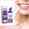 Purple Whitening Toothpaste Colour Corrector Teeth Cleaning Stain Dental Plaque Neutralizes Yellow Tones Fresh Breath Easy Smile