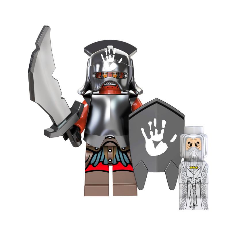 Premium 18pcs Lord Of The Rings Orcs Goblins Sauron Minifigures Building Blocks For Kids And Adults
