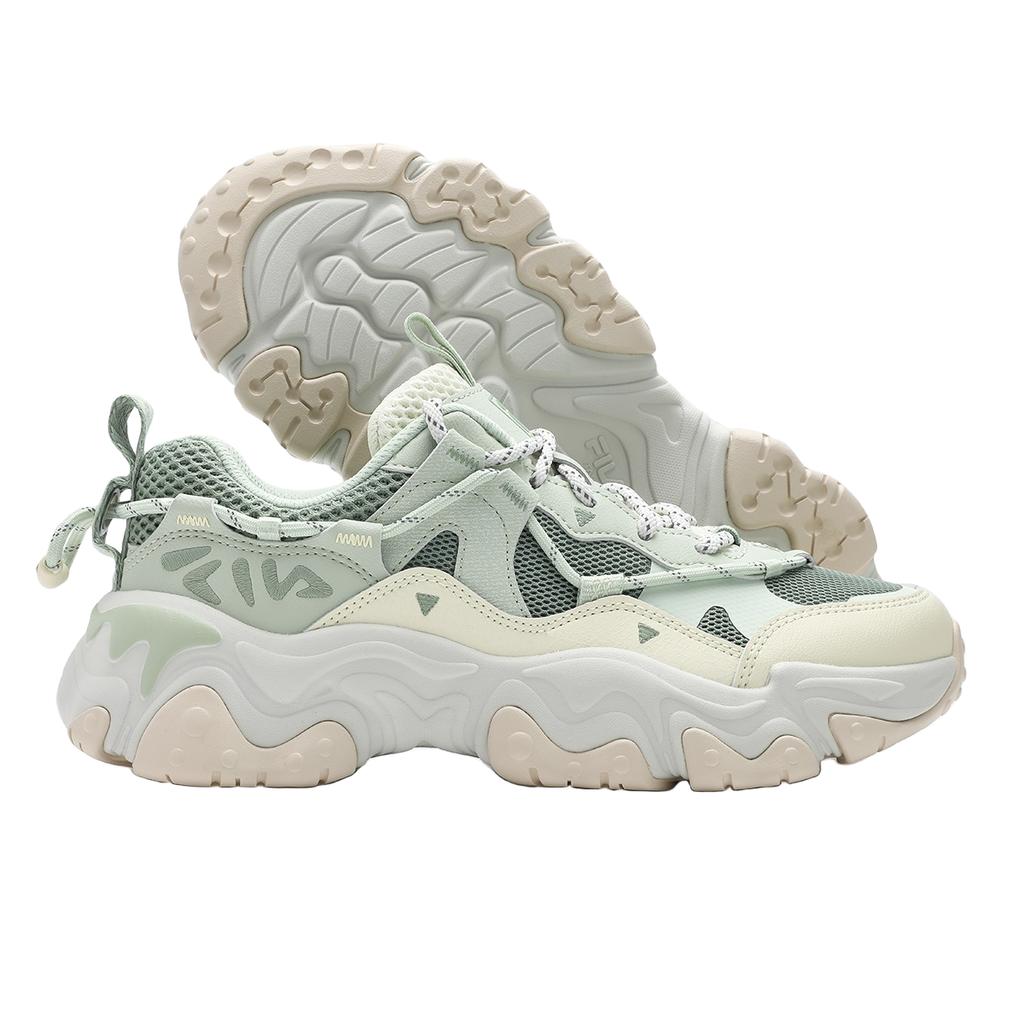 FILA Fluid 5 Cat Paw 5.0 Comfortable Versatile Low-Top Lifestyle Casual Shoes Women sneaker Green F12W422103FMB