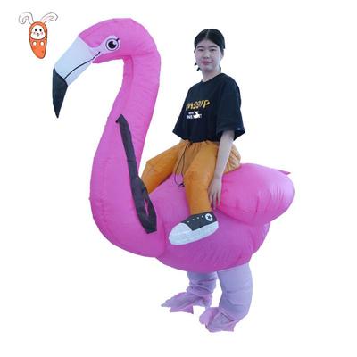 Costume gonfiabile da fenicottero per festival, mascherate e feste
