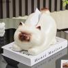 Lovely Siamese Kitten Ceramic Tissue Box Coffee Table Desk Decoration Cartoon Cat Tissue Box Bedside Table Paper Towel Case