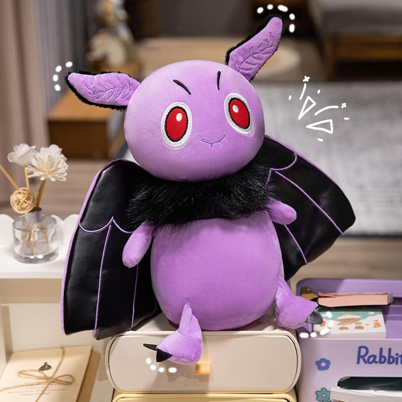 25cm Cartoon Bat Plush Toy Stuffed Darkness Animal Purple White Black Red Plushie Party Decor Man Gift