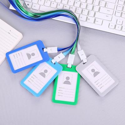 Porte-cartes avec lanière de cou, porte-cartes d'identité de Bus, carte de travail, carte d'école d'étudiant