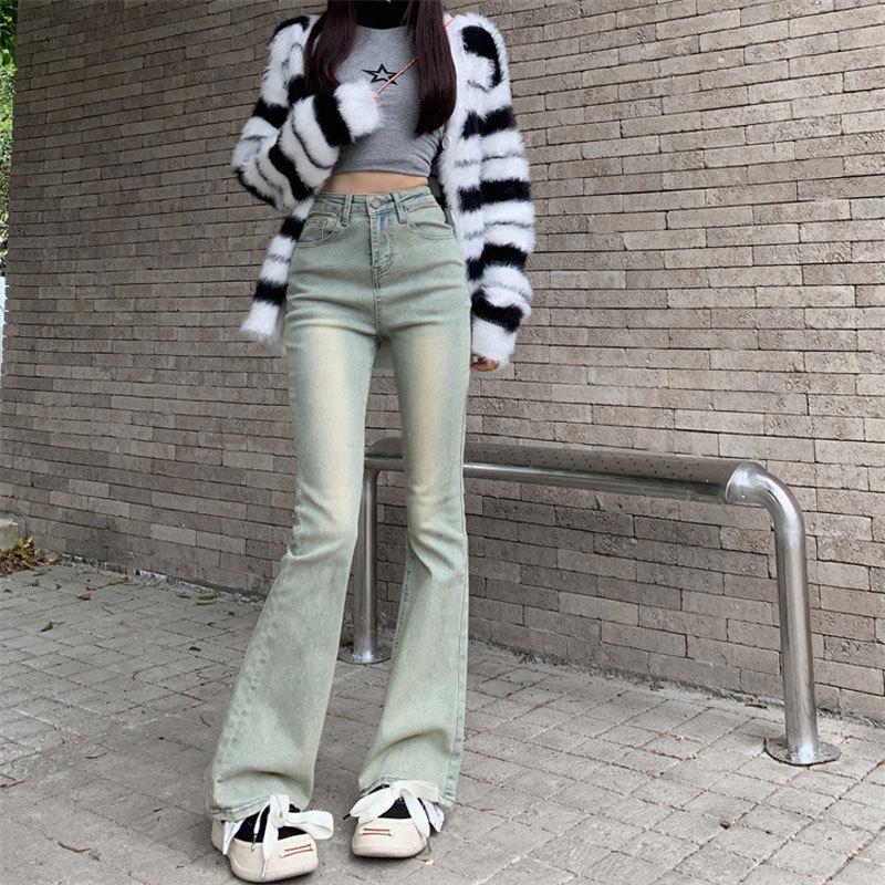 Women s High Waist Slim Fit Bell Bottom Jeans S