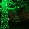 1 Set Lighted Window Decoration for St. Patrick's Day, 15.8 Inch 40 LED Irish Green Clover Shamrock Shaped LED with Iron Frame, Battery Operated