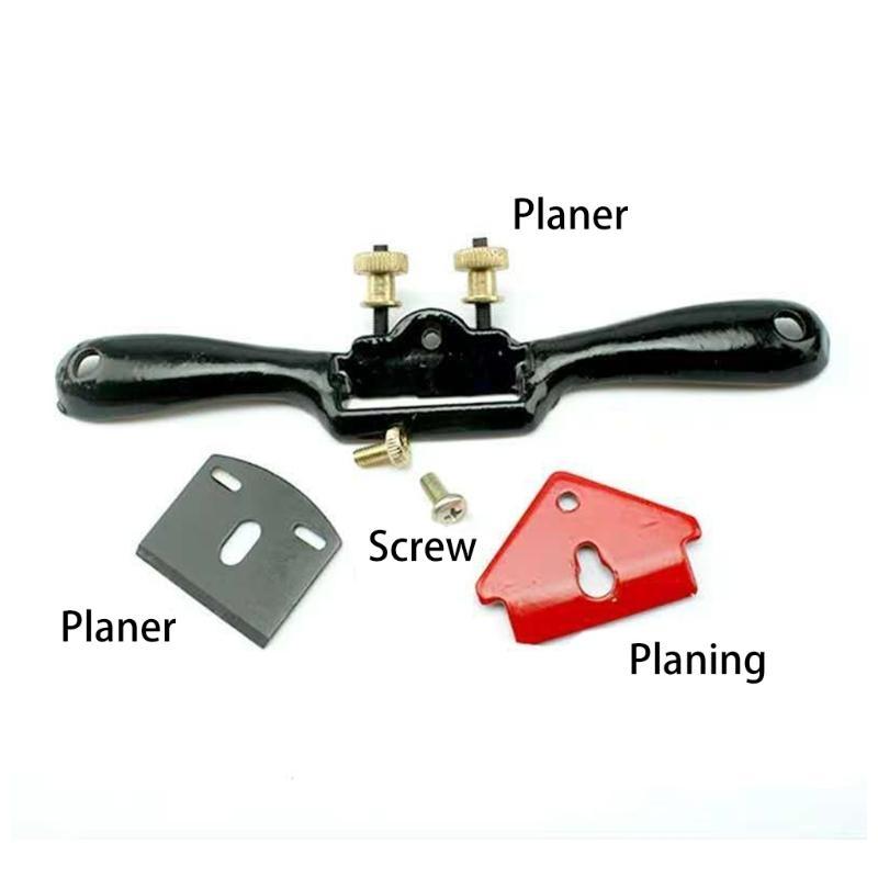 24TE Adjustable SpokeShave with Flat Base Metal Blade Working Hand Tool Craft
