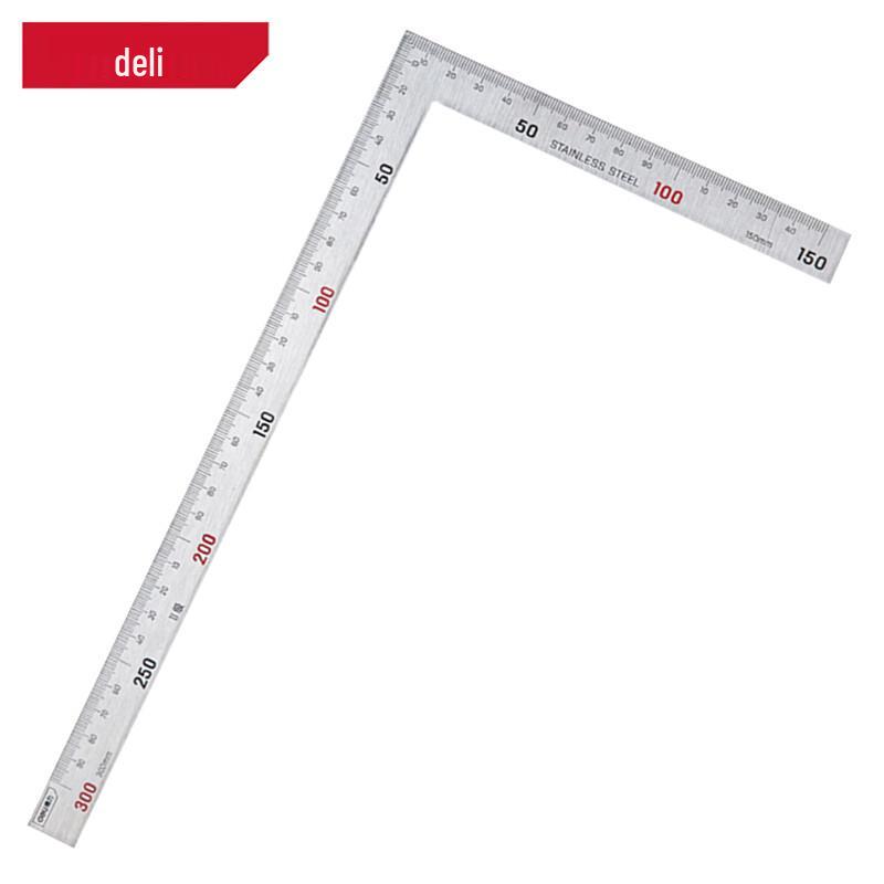 Deli DL7130 Stainless Steel Carpenter s L-Square Ruler