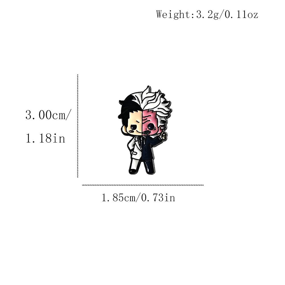 Gotham Villains Brooch: Harley Quinn, Joker, Catwoman & Riddler Badge Pins
