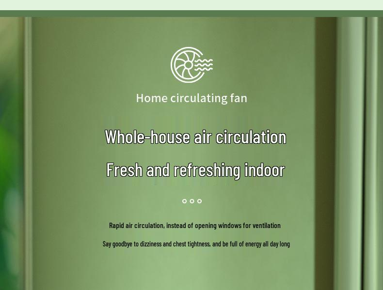 High-Power Ultra-Quiet Multifunctional Desktop Fan for Air Circulation