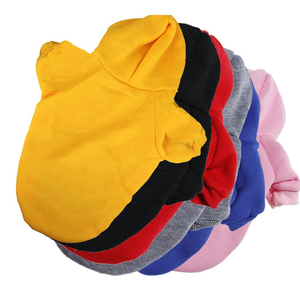 Winter Autumn Solid Color Dog Clothes with Hoodie Dog Hoodie for Small Large Dogs Coat Pet Dog Hoodie Pet Costume