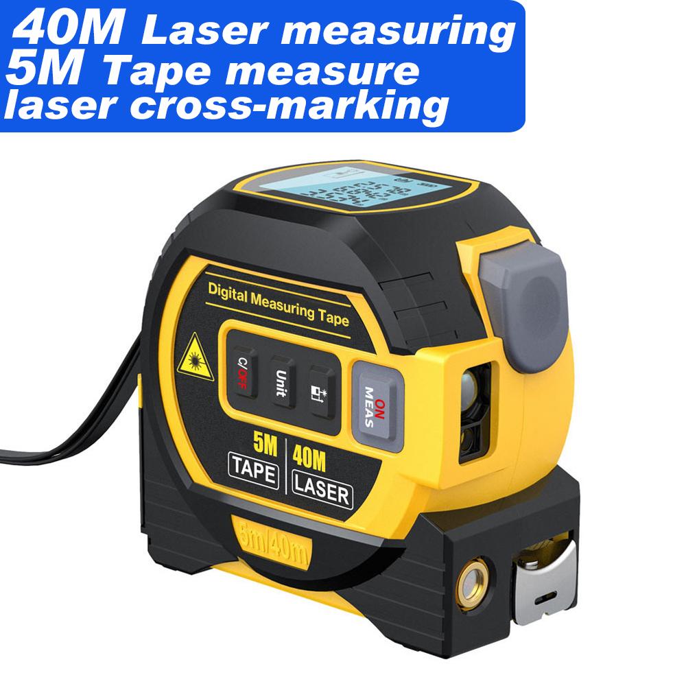 Laser Distance Meter Measuring Tape Measure Digital Laser Rangefinder Digital Electronic Roulette Stainless 5m Tape Ruler