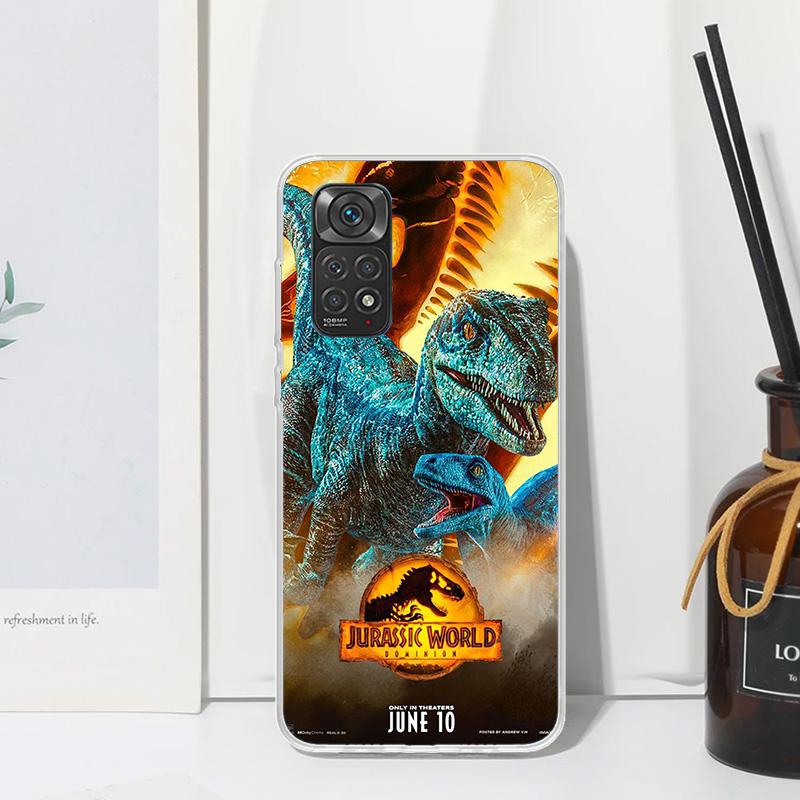 Jurassic Park Dinosaur World Phone Case For Xiaomi Redmi Note 13 14 12S 11S 10S 12 11E 10 Pro Plus 11T 9S 9 8T 8 7 Art Fundas Ba