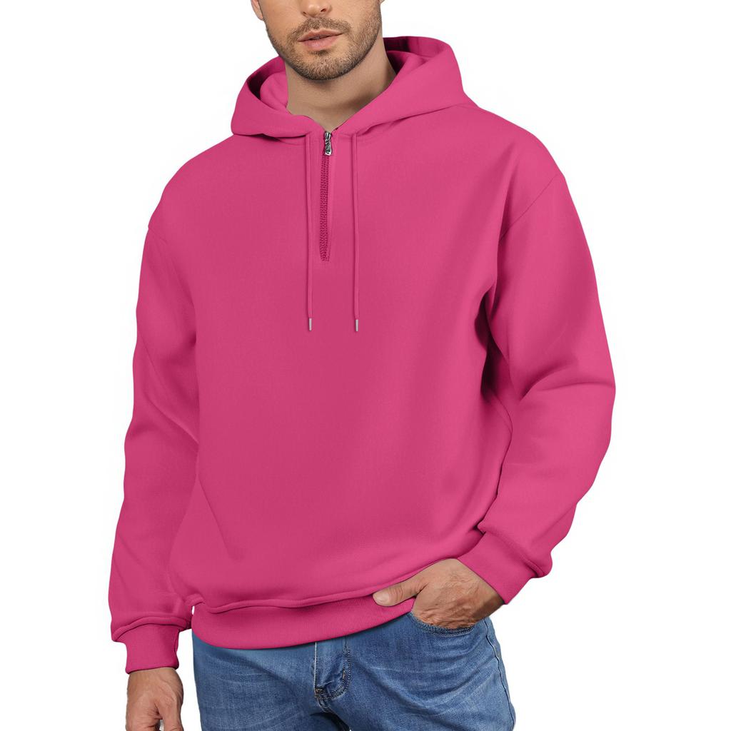 Men's Fleece Hoodie Casual Long Sleeve Sweatshirt