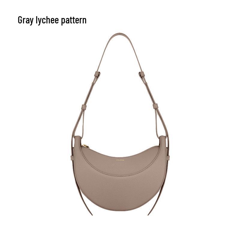 Bolsa de sillín: Diseño Urbano Francés, Cuero Genuino, Bolso de Hombro Único/Bandolera para Mujer