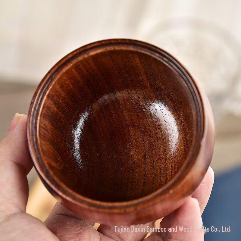 Gewürzglas aus saurem Jujube-Holz mit Deckel, Gewürzflaschen-Set, japanisches Retro-Salzglas zum grenzüberschreitenden Würzen.