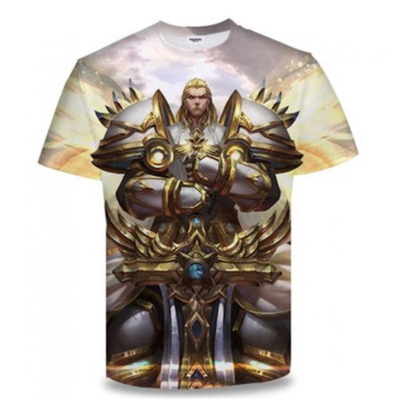 Summer King of Glory Game Clothes Men's Short Sleeved T-shirt for Middle School Students 3D Digital Printed T-shirts Top