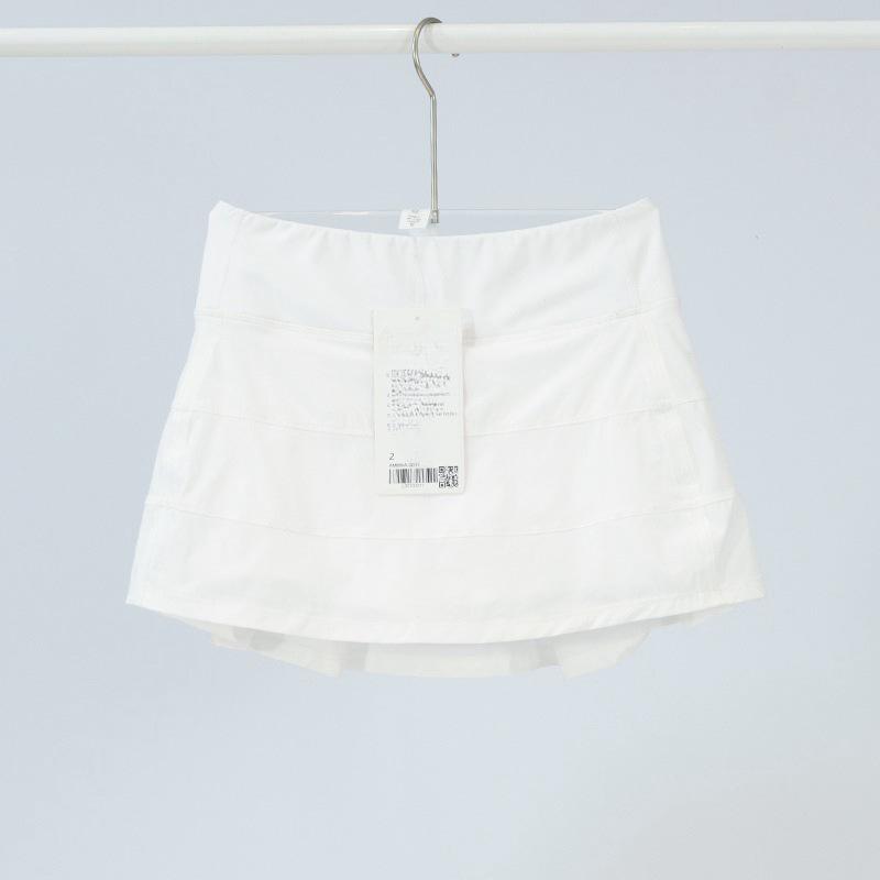 Women's Nude-Fabric Pleated Tennis Skirt with Built-In Shorts – Versatile and Anti-Exposure Design for Outdoor Activities