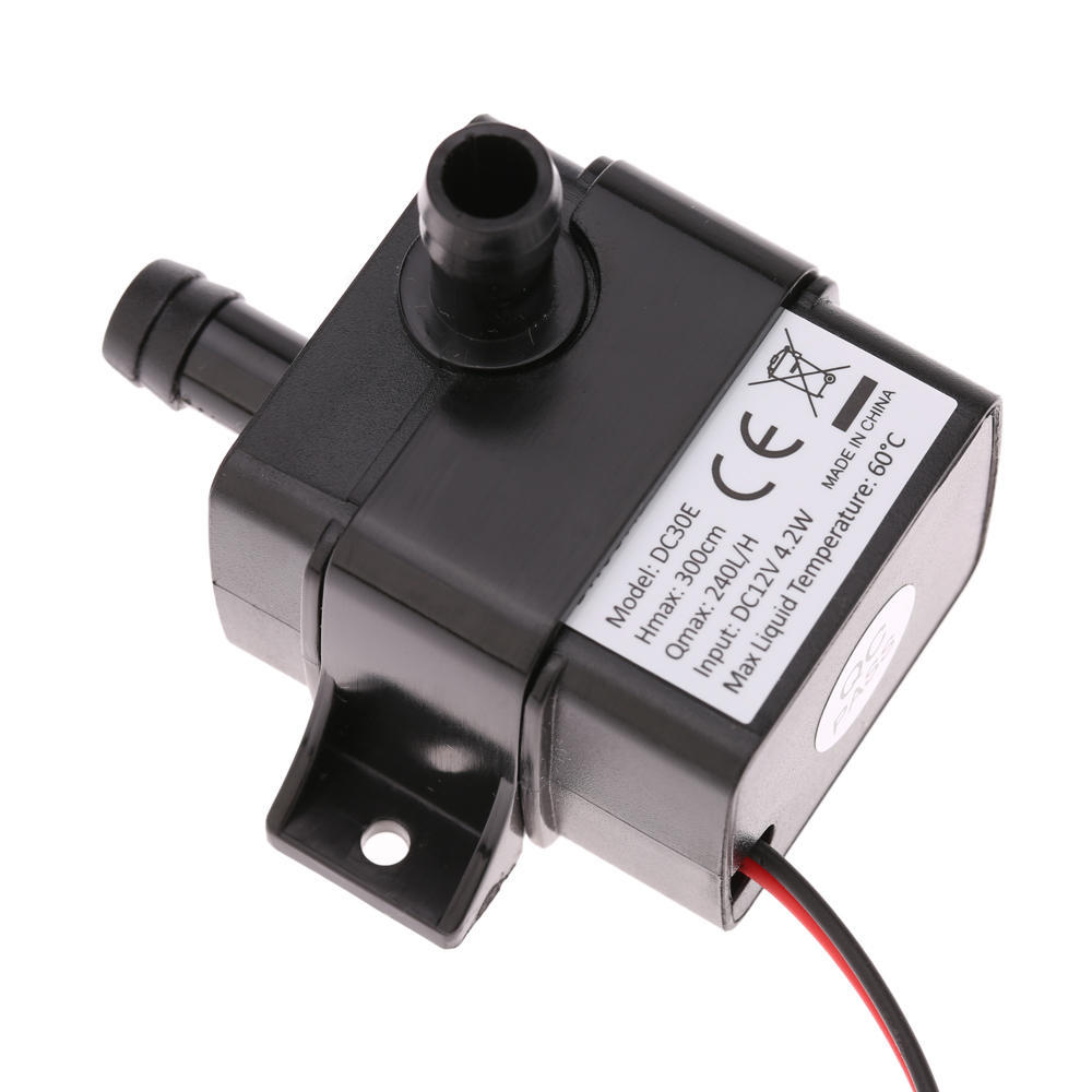 Decdeal  -quiet    12V 4.8W   Brushless Water Oil Pump Waterproof Submersible Fountain Aquarium Circulating 300LCelsiusH Lift 300cm