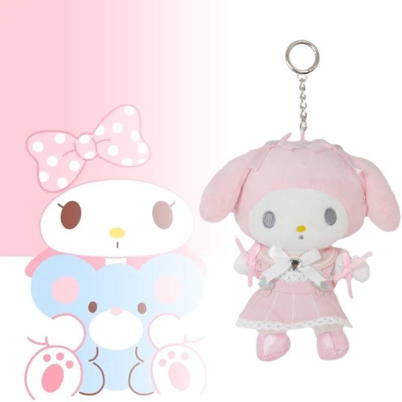 Adorable Japanese Kuromi My Melody Cinnamoroll Plush Doll Bag Pendant Soft Toy
