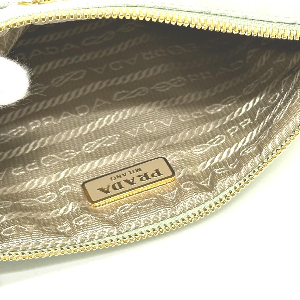 PRADA 1M1214 Logo ribbon Clutch Bag Makeup Pouch Multi-Pouch Cosmetics Pouch