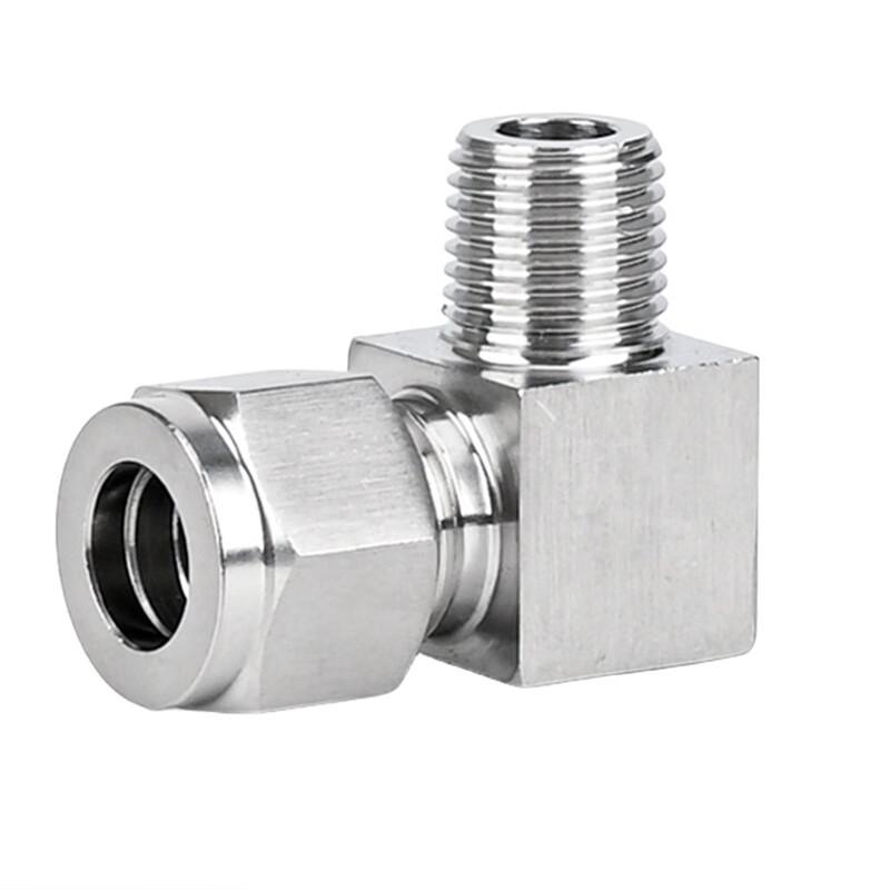 Tanqi 304 Stainless Steel High Pressure Right Angle Ferrule Elbow Fitting (5-Pack)
