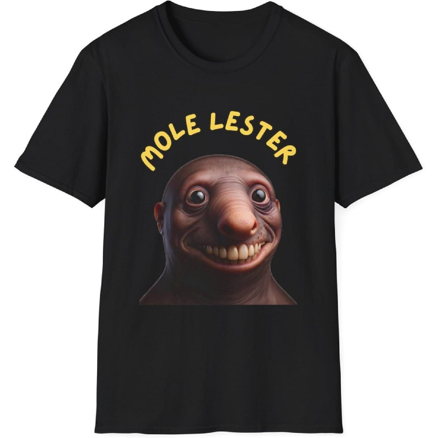 Mole Lester Funny Inappropriate T Shirt for Men and Women Adults Dark Humor S