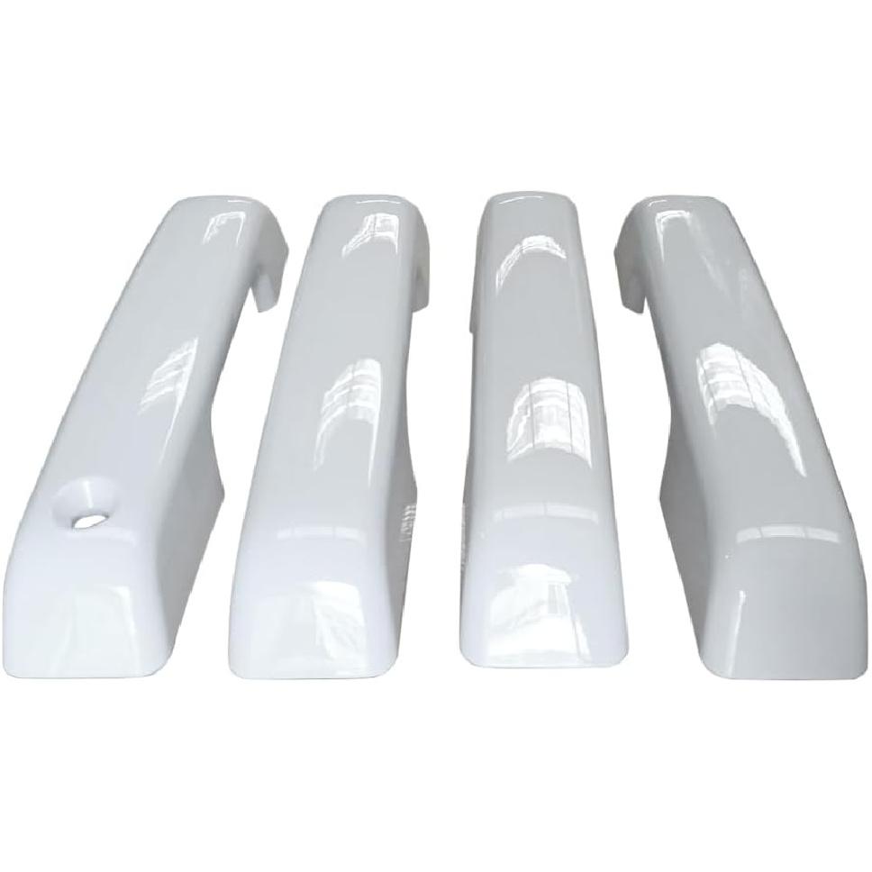 YOUNGERCAR Oxford White Door Handle Cover Fit for 2021-2024 2025 Ford F150 Bronco Door Handle Covers Overlay No Passenger Keyhole No Smart Key Holes