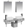 Bathroom Cabinet Set 5 Pcs Grey Sonoma 50 X 14.5 X 70 Cm