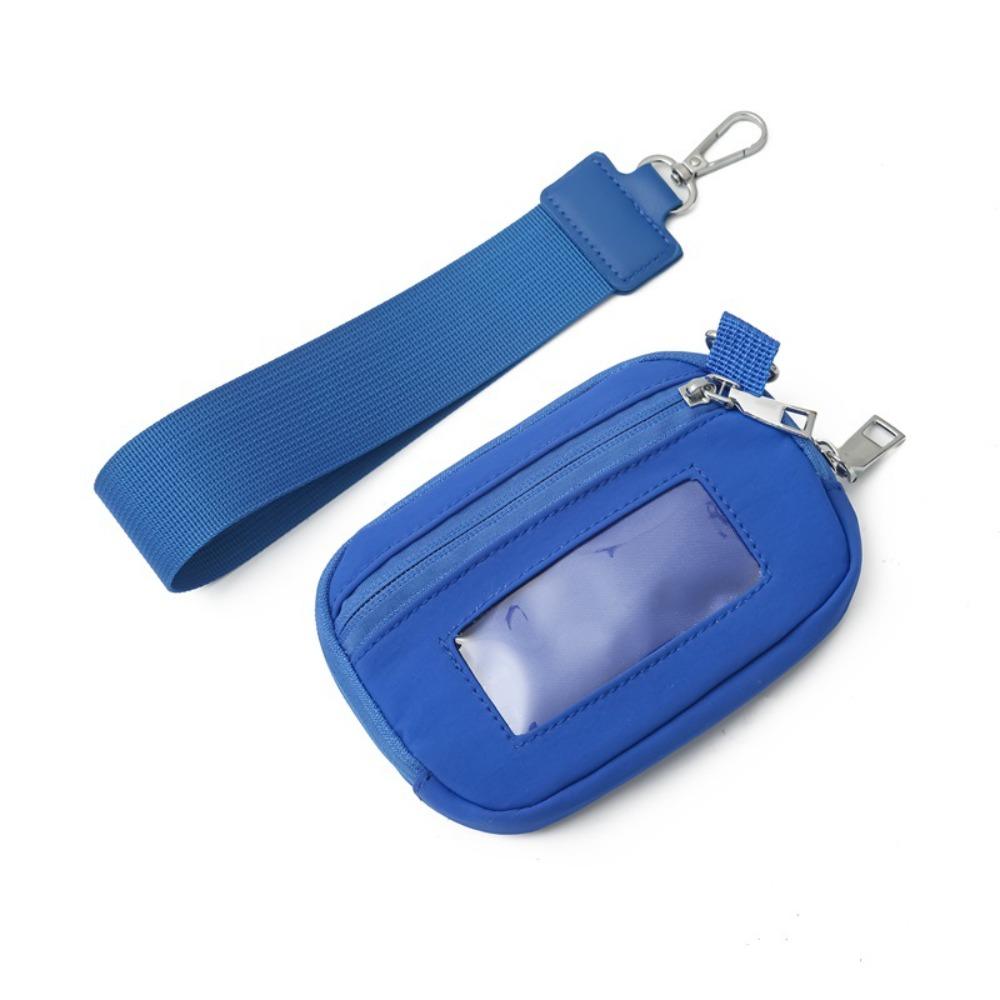 Nylon Hanging Card Holder Multifunction Portable Multi-card Hand Wallet Mini Waterproof Coin Bag with Lanyard Male/Famale