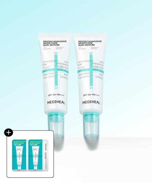 Mediheal Madecassoside Moisture Sun Serum Repair Double Set [2 Pieces]