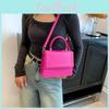 2023 New Casual Solid Color Shoulder Bag Pu Material City Minimalist Style Crossbody Bag