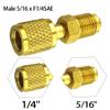 Adattatore Maschio 5/16 x F1/4 SAE Per sistemi di condizionamento R32 R410a