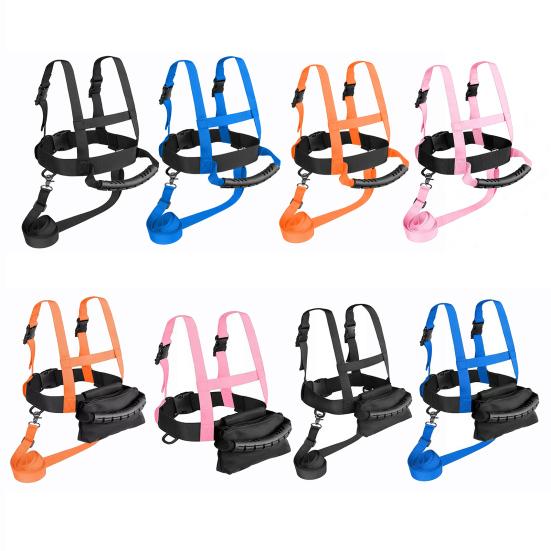 Children Ski Training Harness with Easy Lift Handle Heavy Duty Teach Kids Speed Control Beginner Snowboarding Skiing Auxiliary Trainer Traction Safety