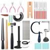 DIY Jewelry Tool Set of 19 Handmade Design Jewelry Making Set, Gold Cutting Tool, Saw Bow, Specific Ring Rod
