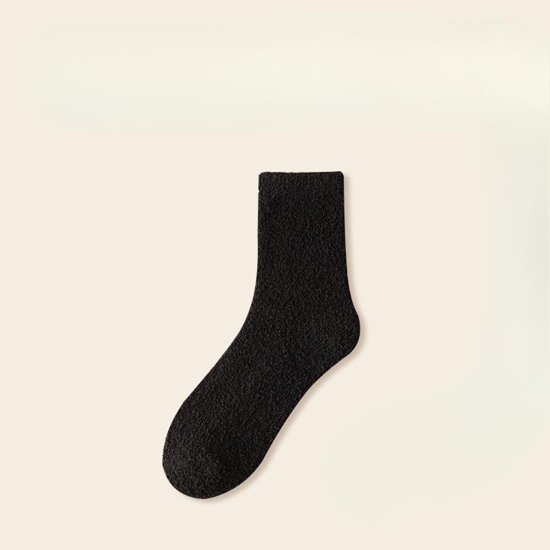 

Мужские весенние однотонные теплые приятные к коже спальные носки для пола 1 pair