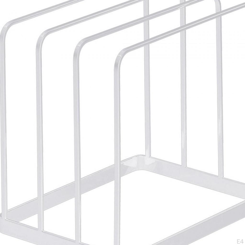 Chopping Board Rack Serving Tray Plate Organizer for Dining Room Home Pantry Black