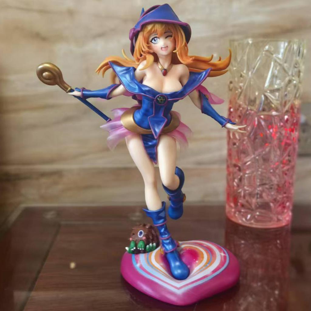 28cm Yu-Gi-Oh Duel Monsters Figure Dark Magician Girl Anime Action Toy Game Statue Adult Collection Model Doll NEW PVC Poseable Articulated Scale