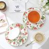 WOOCH Ceramic Couple's Cup and Saucer Gift Set
