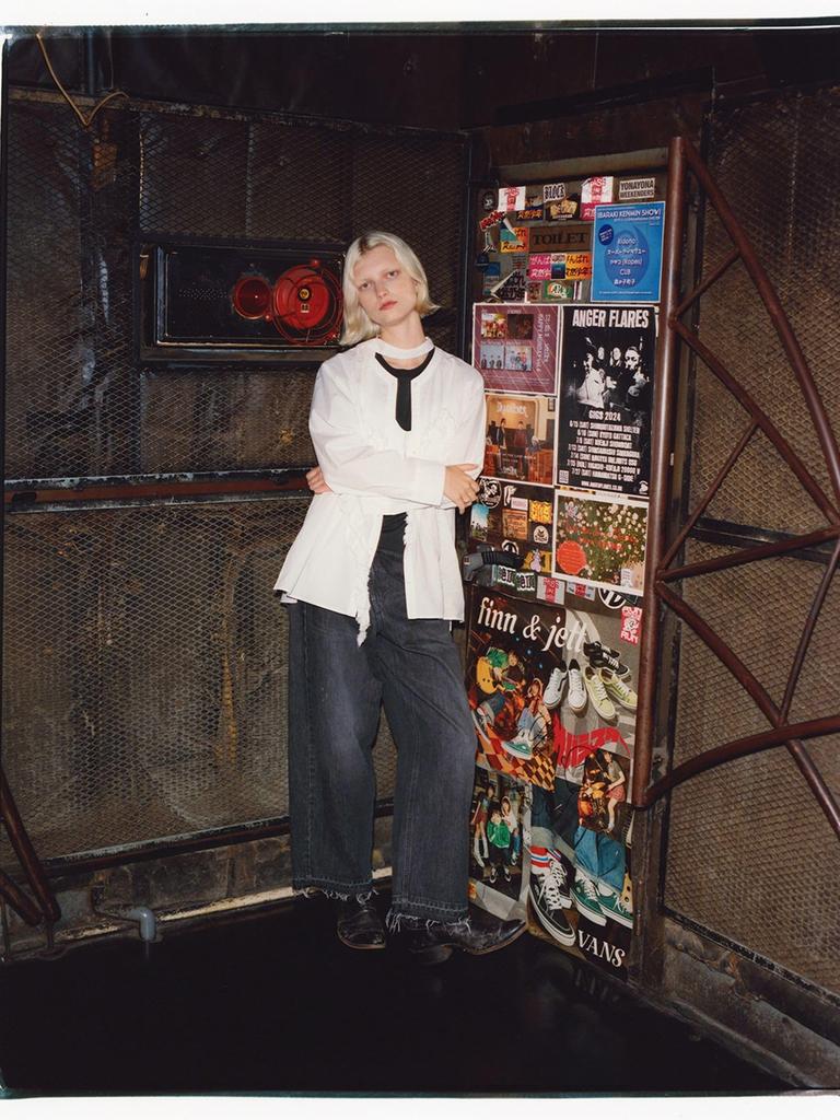 Beams Boy S/S TEE [Special Order] Wrangler x maturely Fringe Short Sleeve T-Shirt Women's Black Free