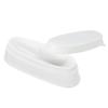 Portable White Nail Dipping Powder Tray Manicure Mould Nail Container