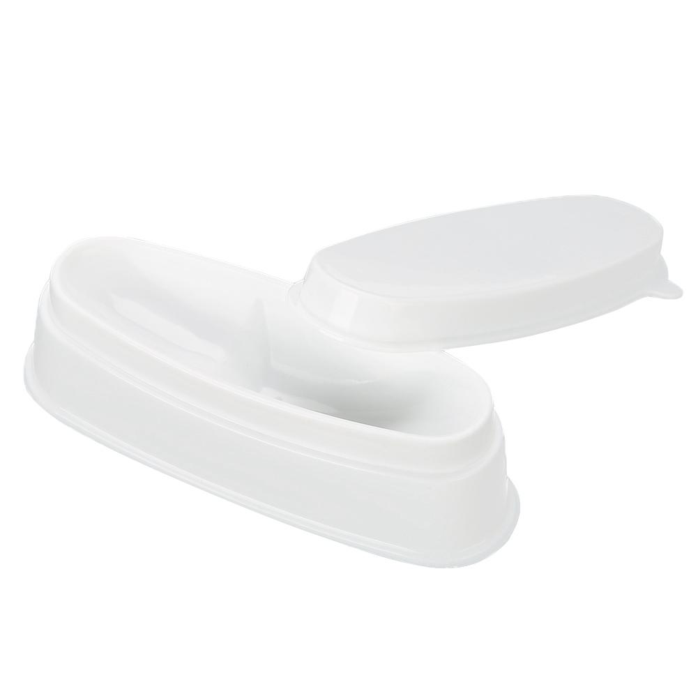 Portable White Nail Dipping Powder Tray Manicure Mould Nail Container